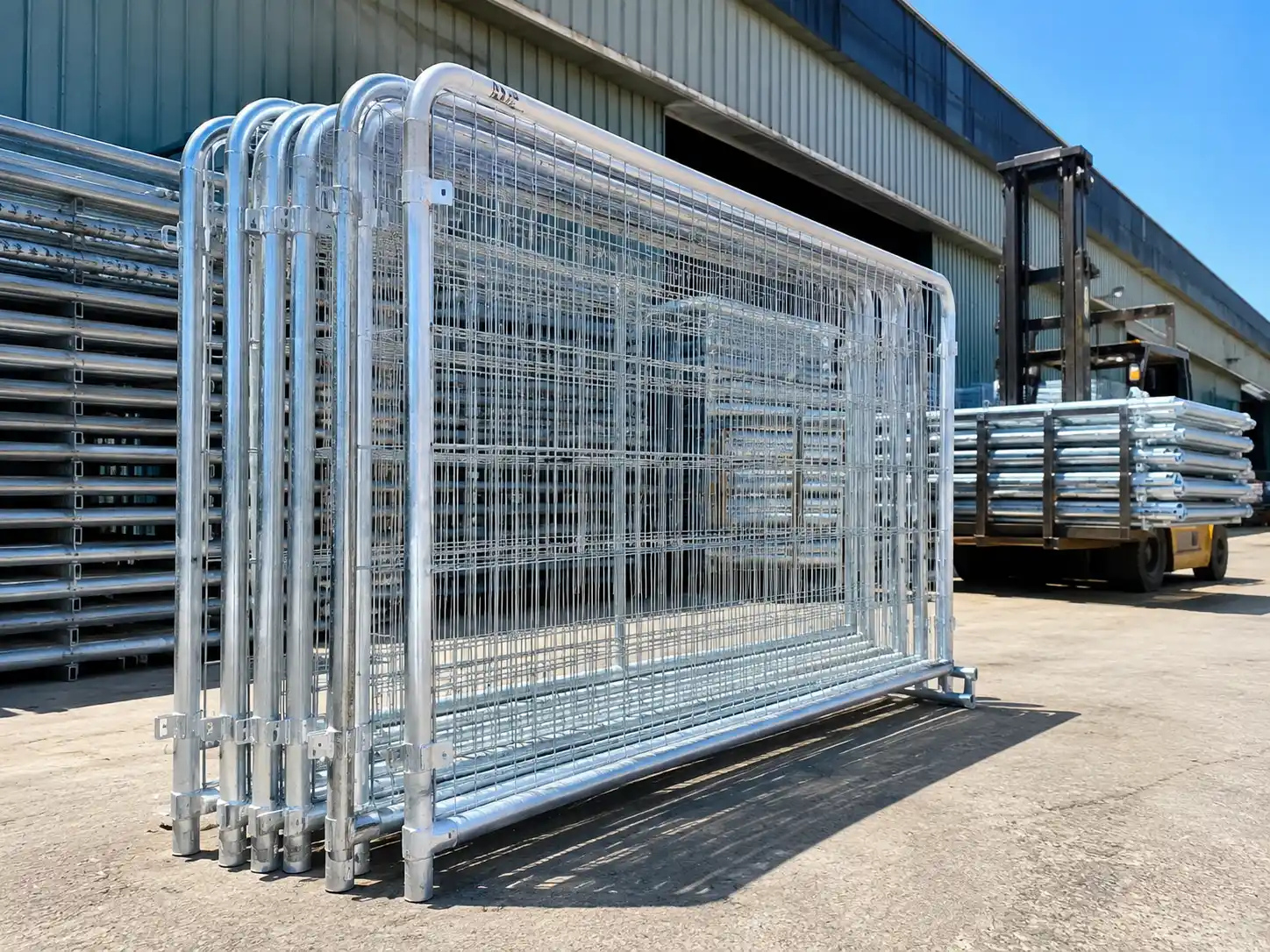 Hot-dip galvanized after welding finish for temporary fence panels