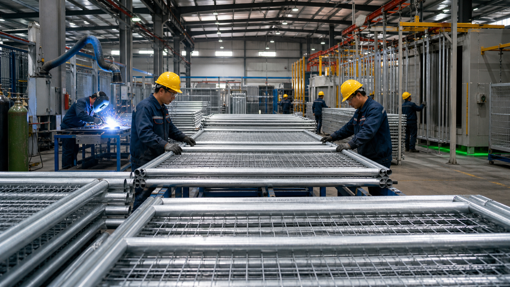 Fence factory production and inspection
