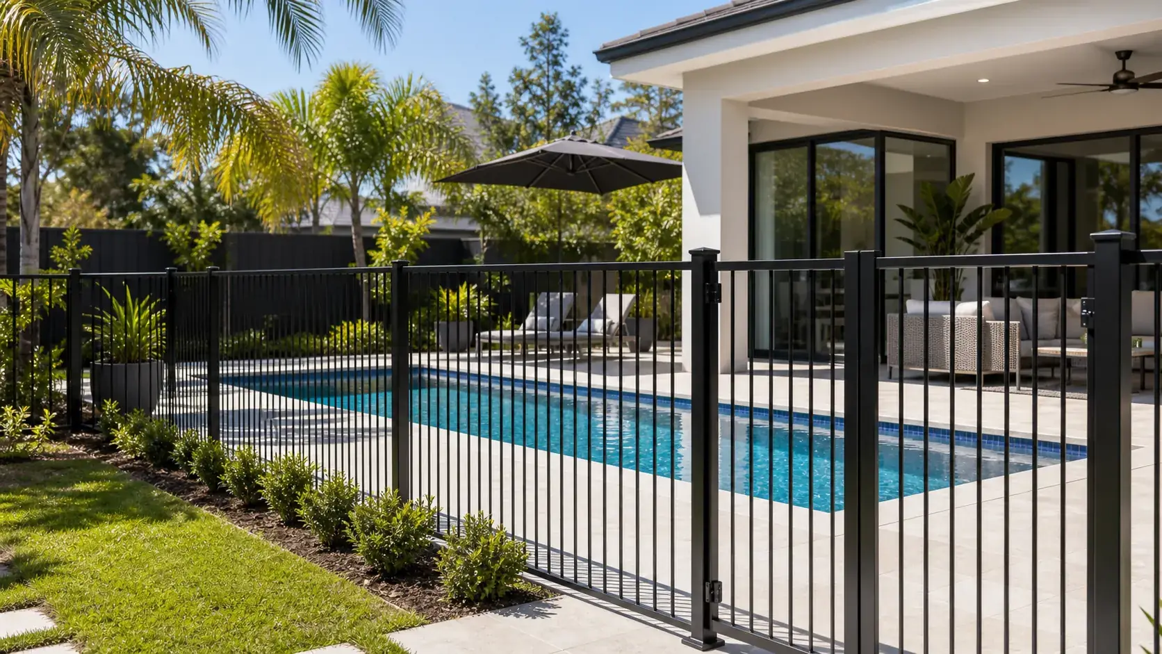 Mesh fence used in outdoor public and garden areas